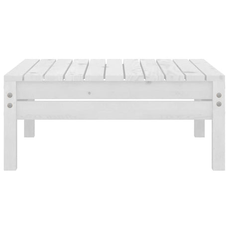 Garden Footstool Solid Pinewood