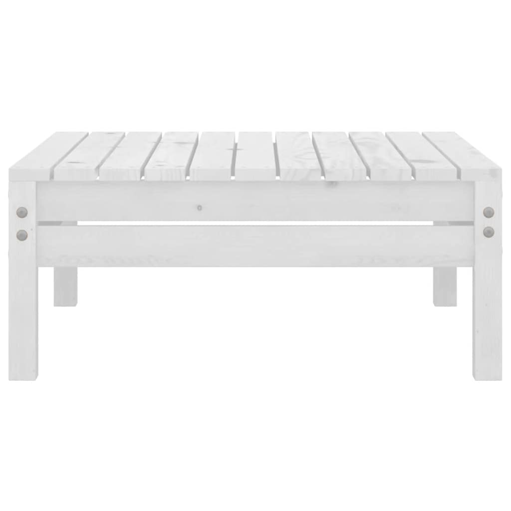 Garden Footstool Solid Pinewood