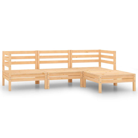 3 Piece Garden Lounge Set Solid Pinewood