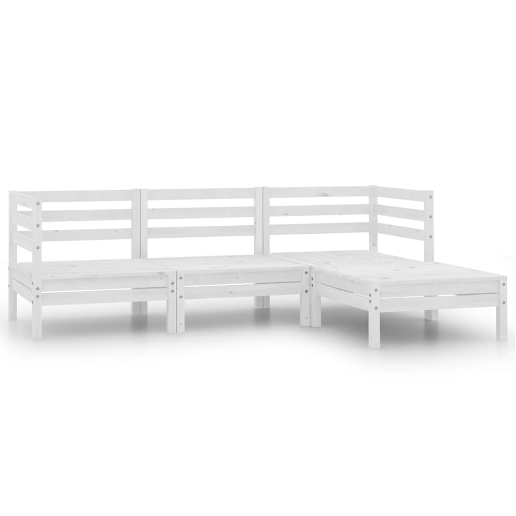 3 Piece Garden Lounge Set Solid Pinewood