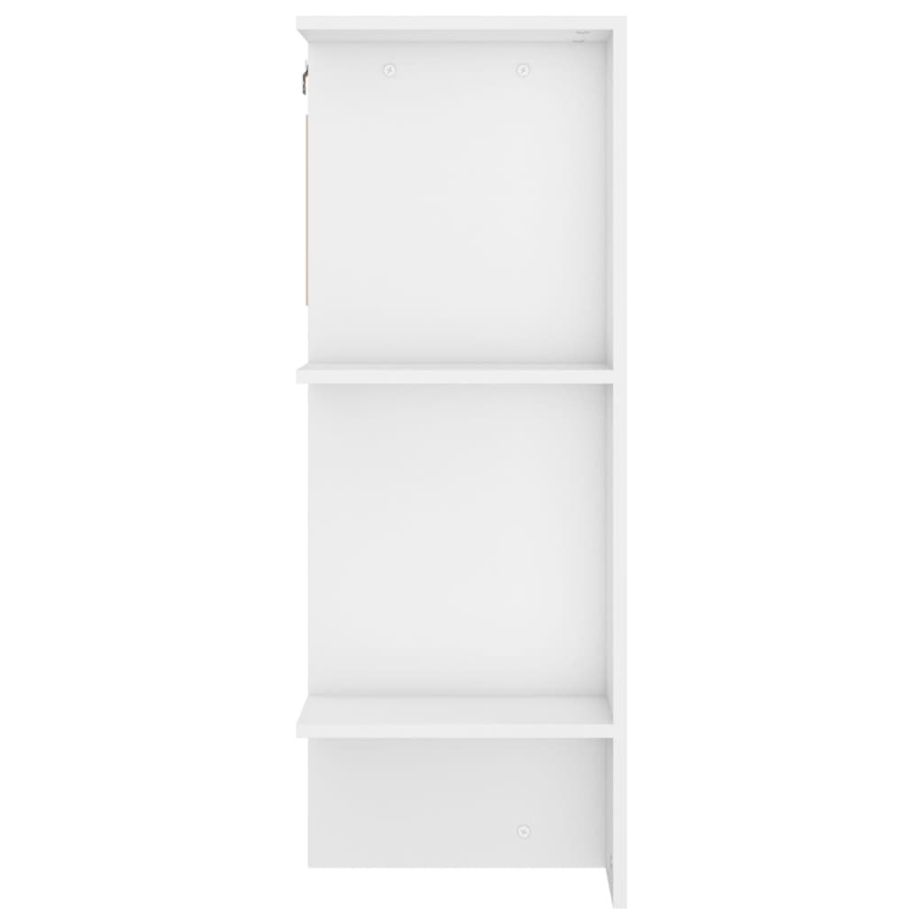 Hallway Cabinets 2 Pcs White Engineered Wood