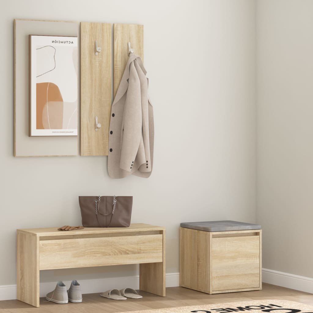 Hallway Furniture Set Engineered Wood
