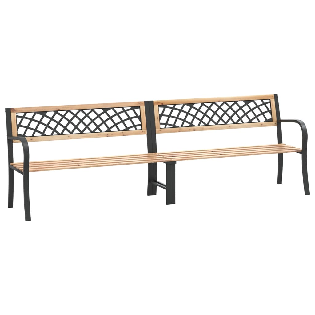 Twin Garden Bench 238 Cm Chinese Fir Wood