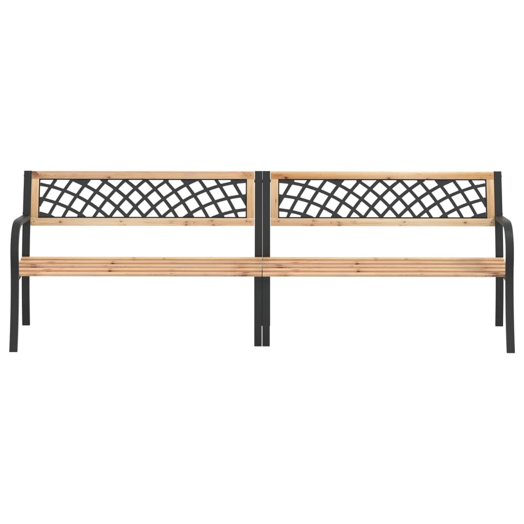 Twin Garden Bench 238 Cm Chinese Fir Wood