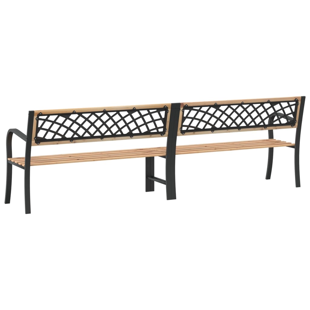 Twin Garden Bench 238 Cm Chinese Fir Wood