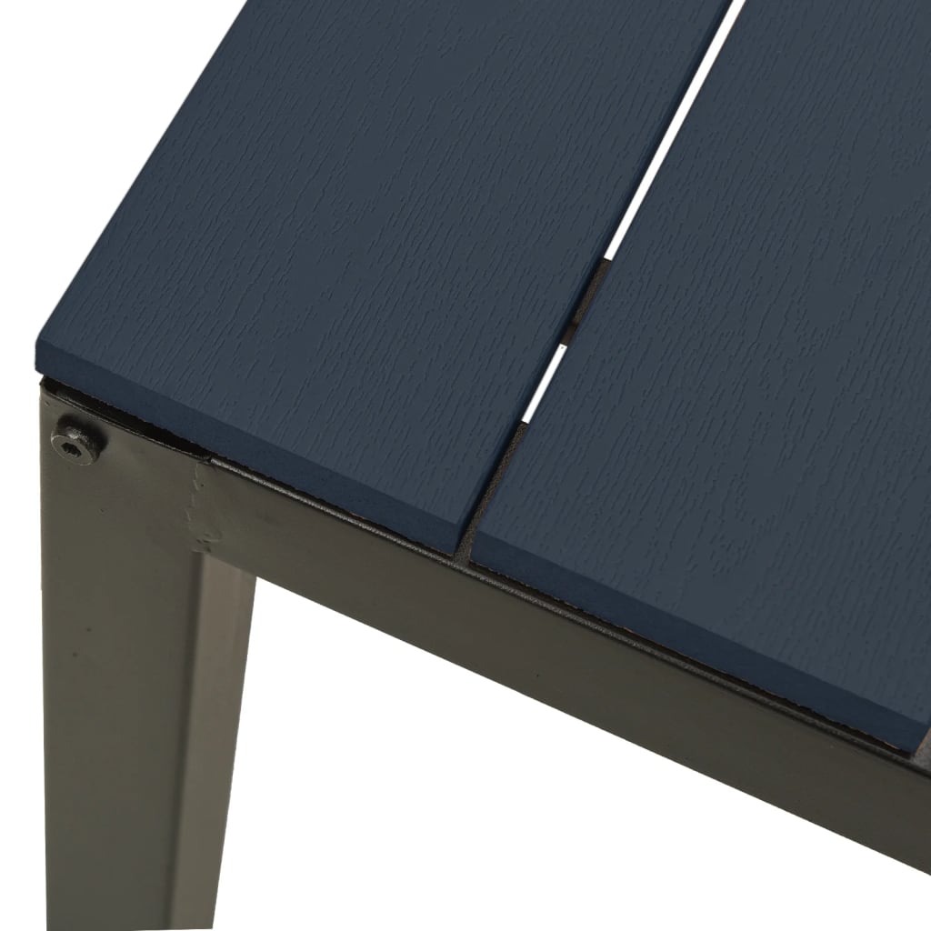 Garden Bench 110 Cm Steel And Wpc