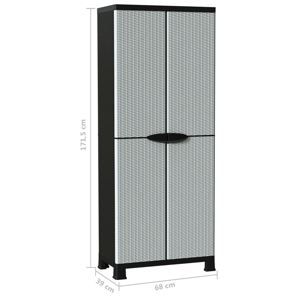 Plastic Cabinet Rattan Design