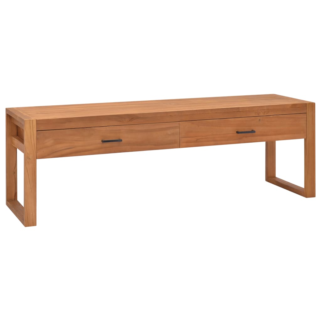 Tv Cabinet 120X40X45 Cm Solid Wood Teak