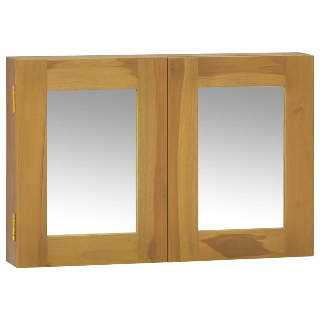 Mirror Cabinet 60X10X40 Cm Solid Wood Teak