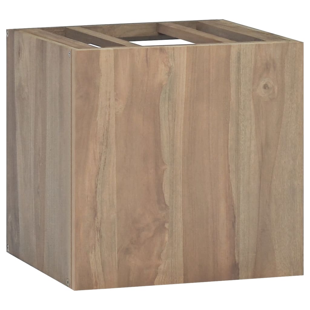 Wall-Mounted Bathroom Cabinet Solid Wood Teak