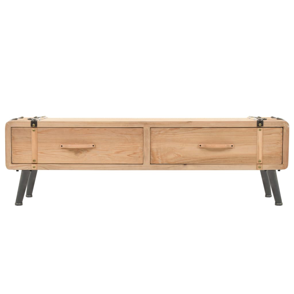 Tv Cabinet 110X33X35 Cm Solid Firwood