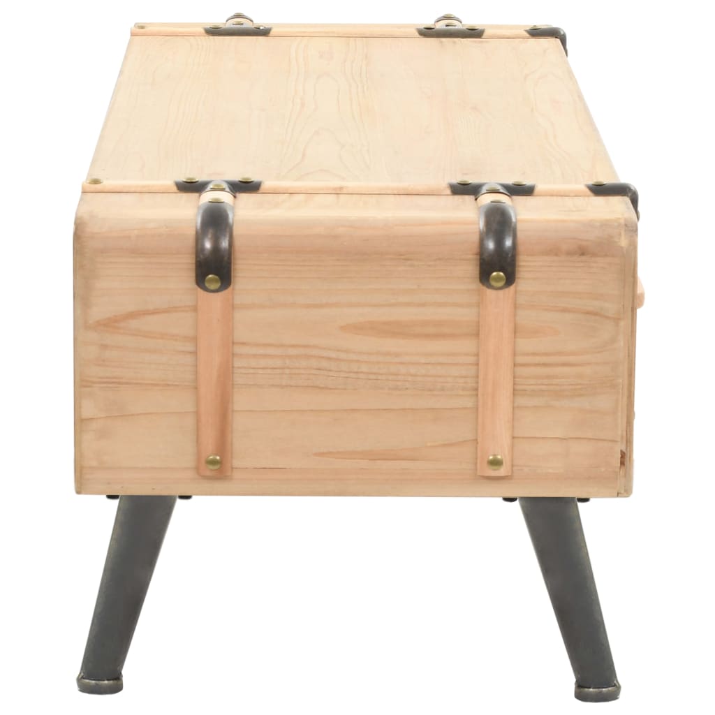 Tv Cabinet 110X33X35 Cm Solid Firwood