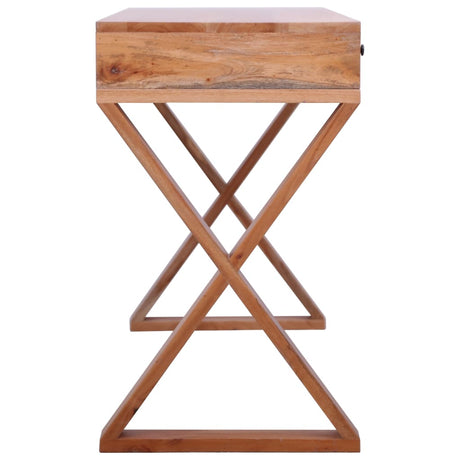 Computer Desk Natural Solid Mahogany Wood