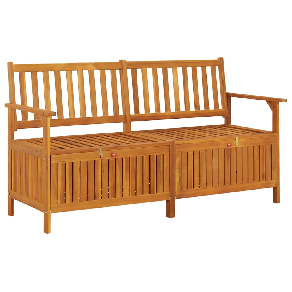 Storage Bench 170 Cm Solid Wood Acacia