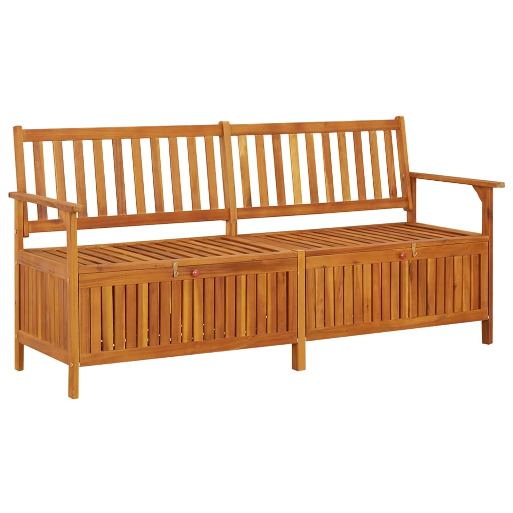 Storage Bench 170 Cm Solid Wood Acacia