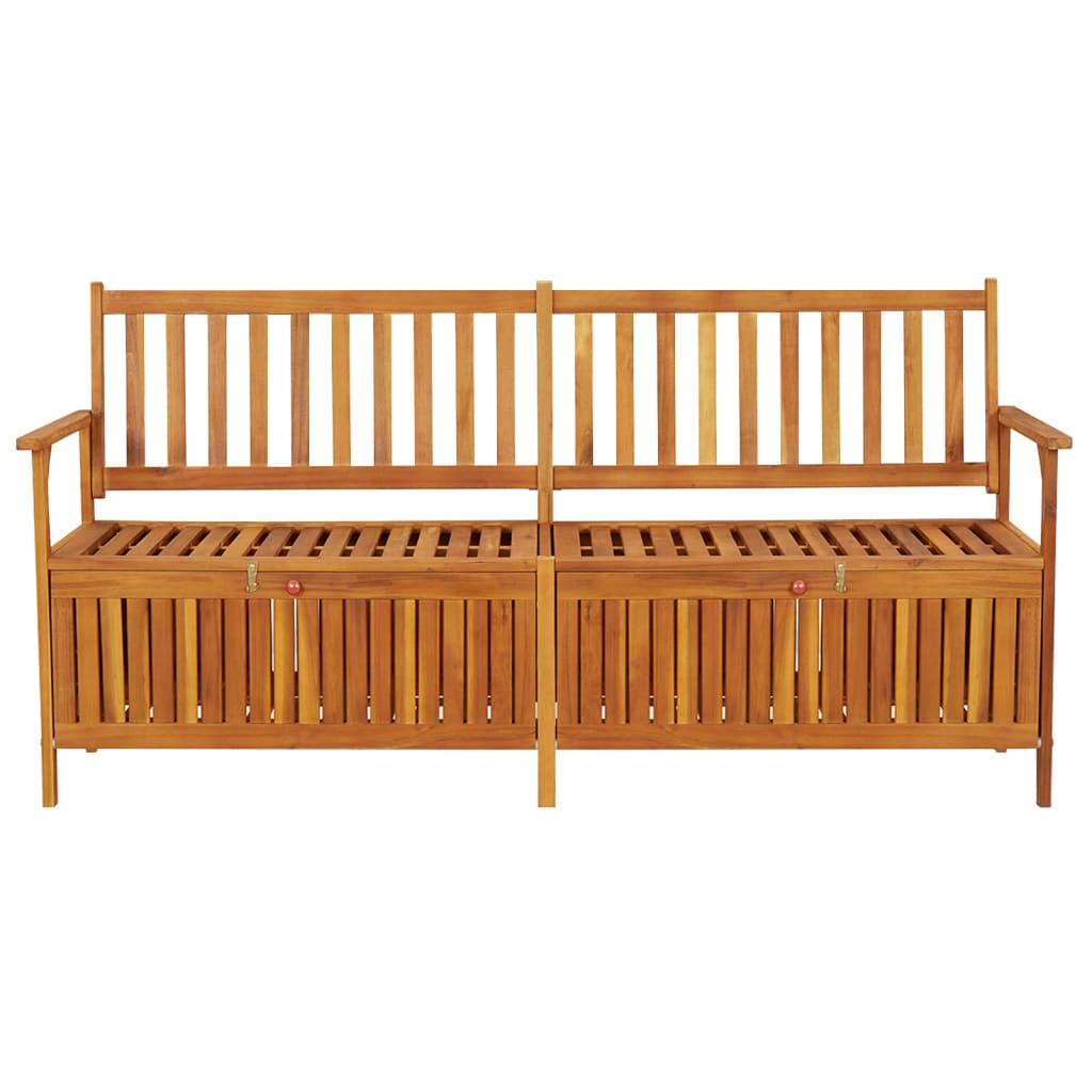 Storage Bench 170 Cm Solid Wood Acacia
