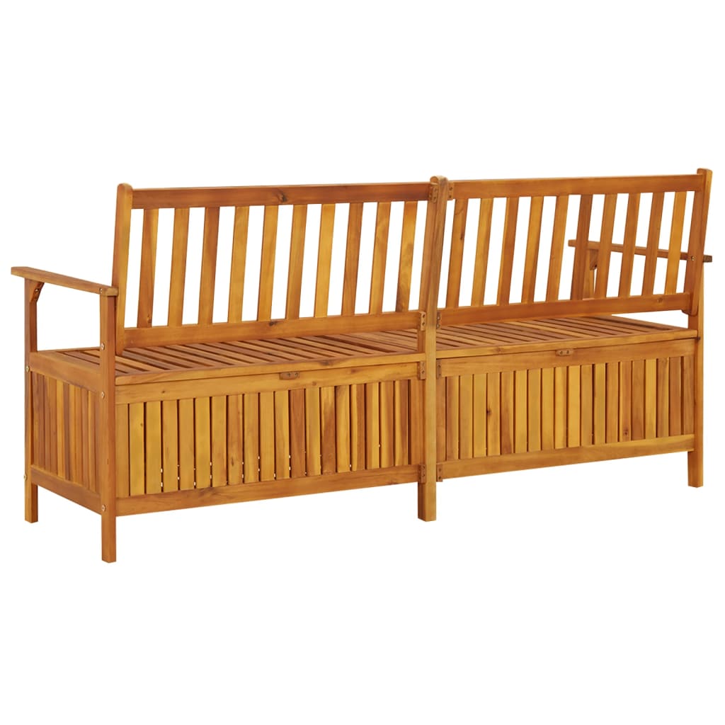 Storage Bench 170 Cm Solid Wood Acacia