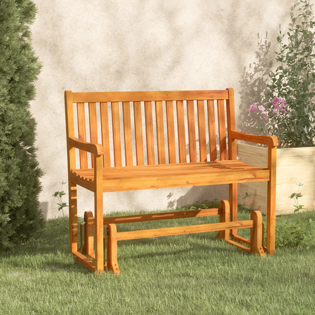 Garden Swing Bench 110 Cm Solid Acacia Wood