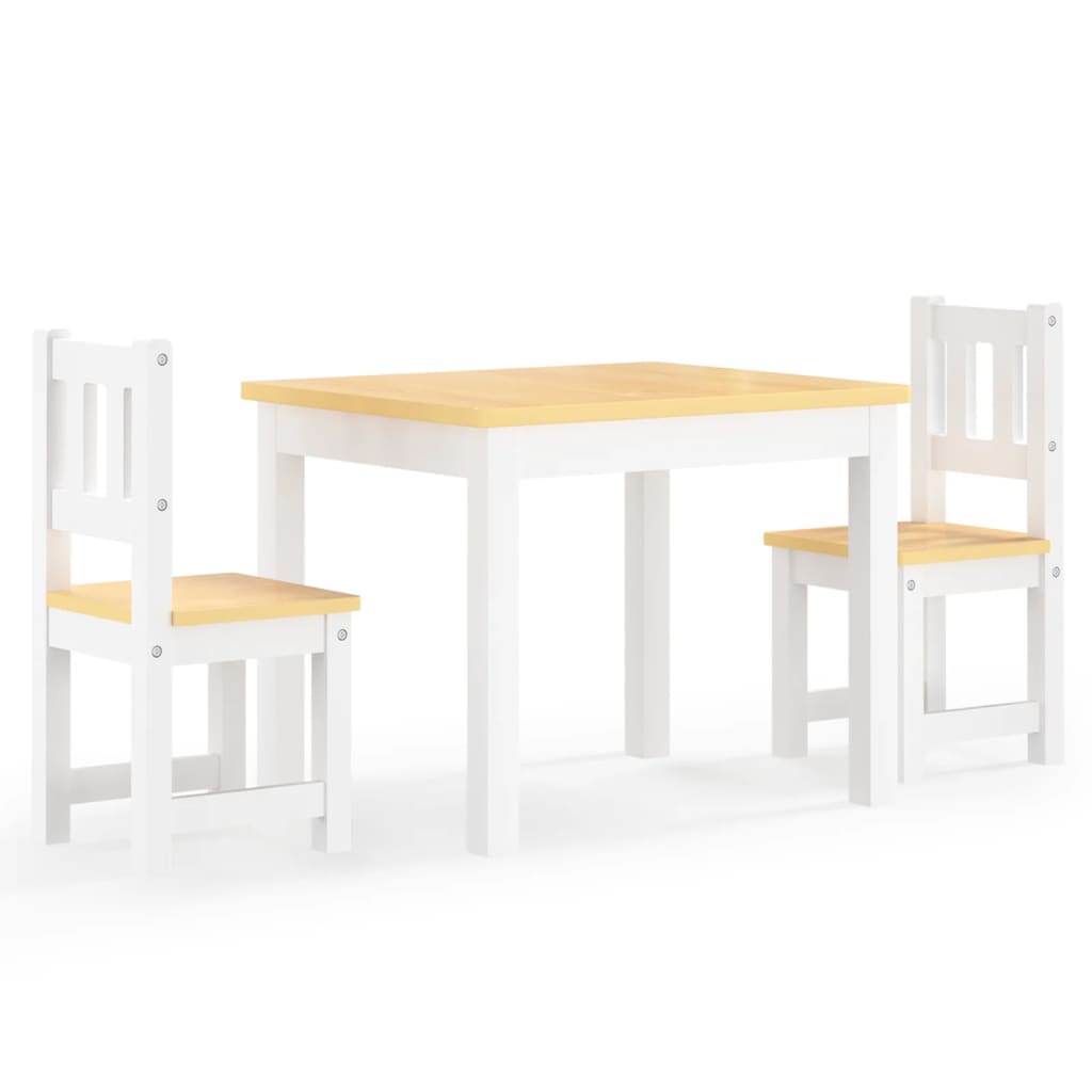 3 Piece Children Table And Chair Set Mdf