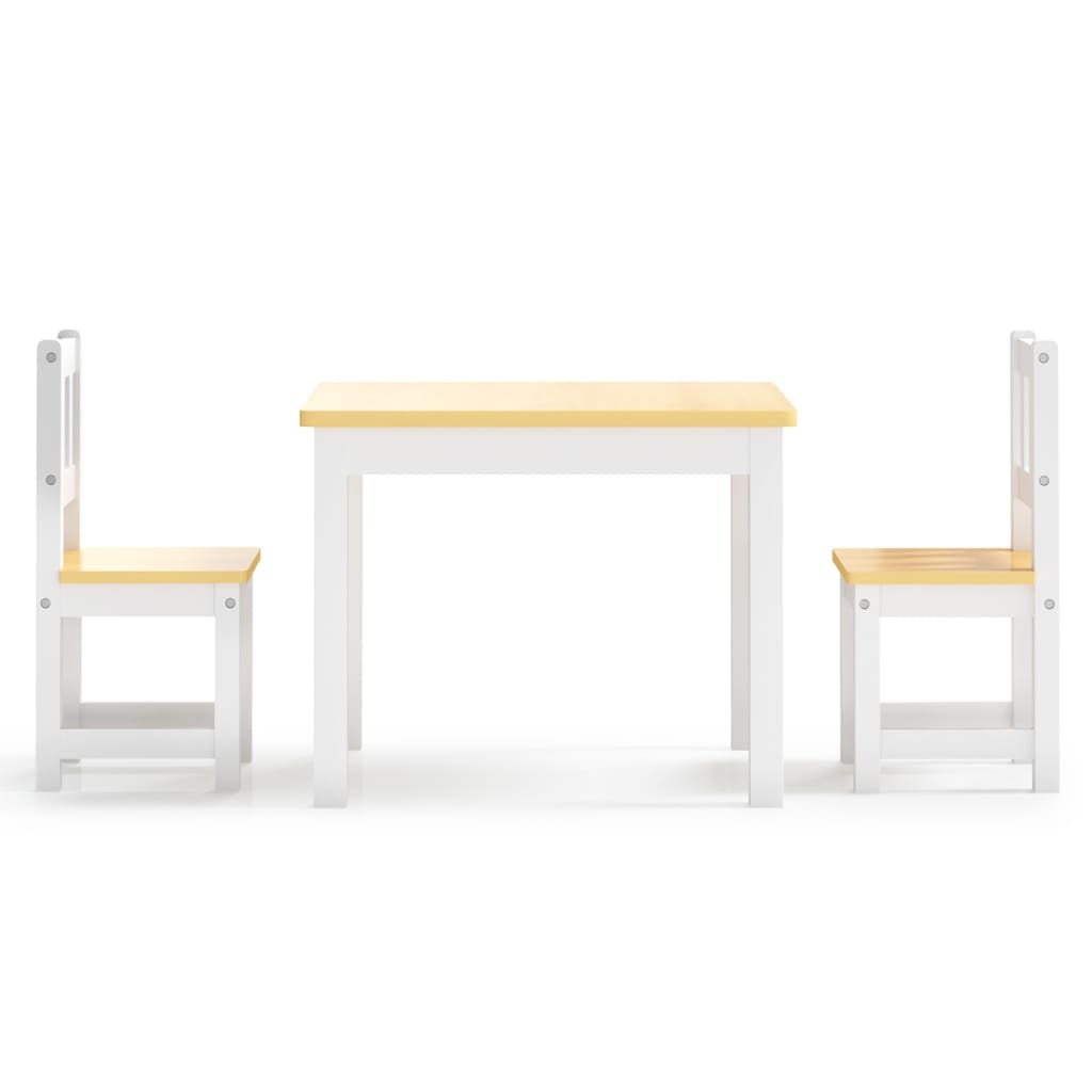 3 Piece Children Table And Chair Set Mdf