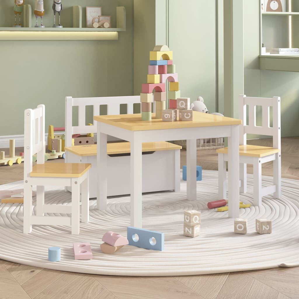 3 Piece Children Table And Chair Set Mdf