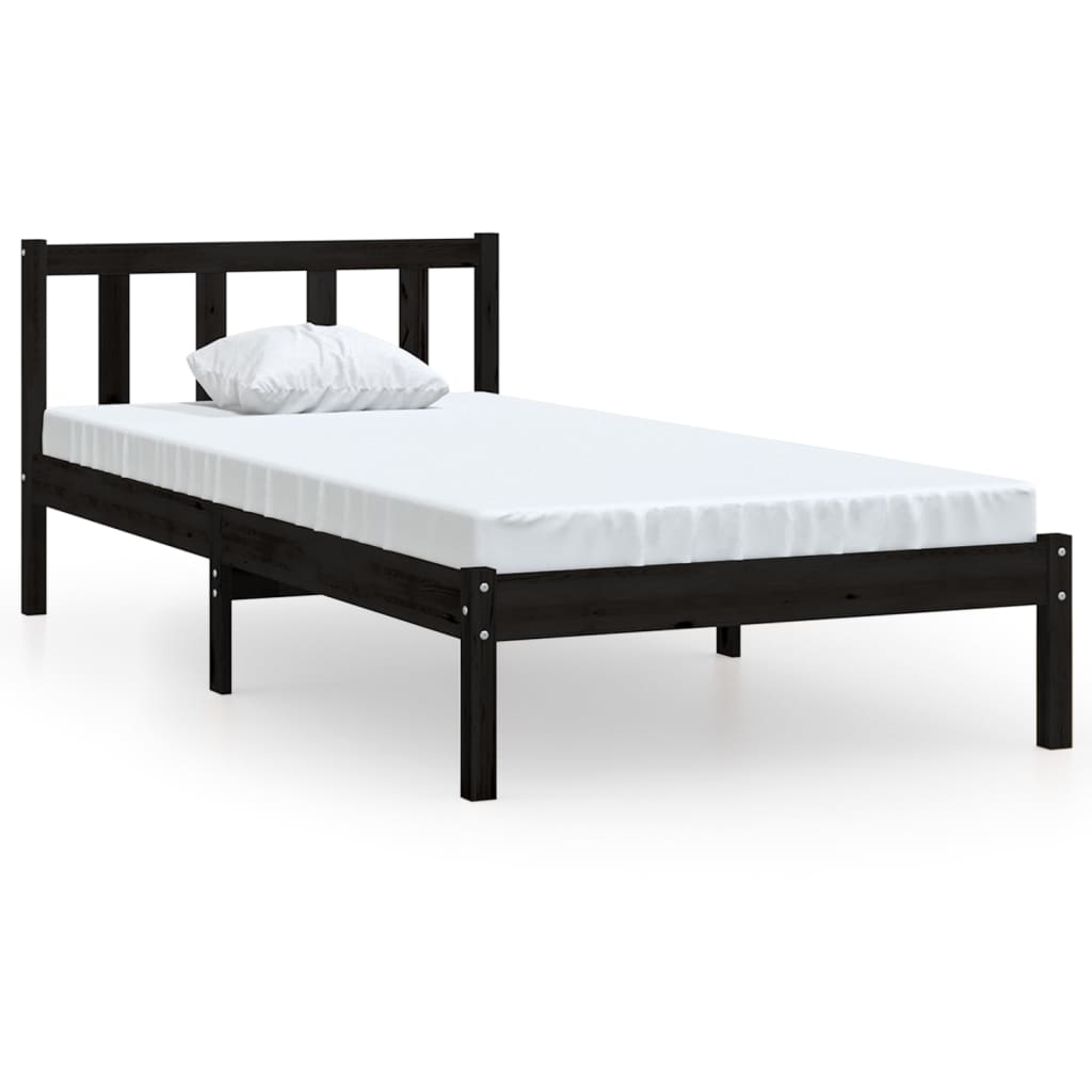810076 Bed Frame Without Mattress Solid Wood