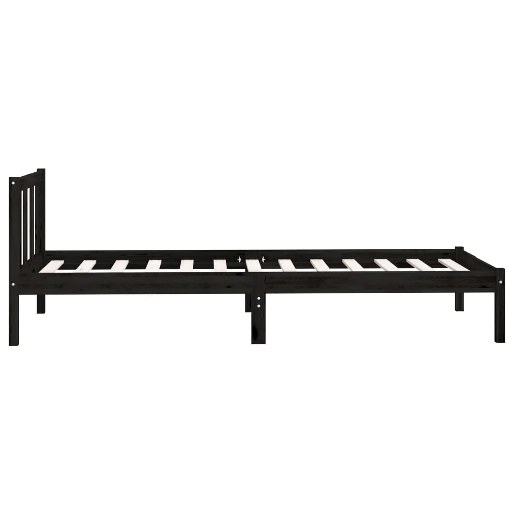 810076 Bed Frame Without Mattress Solid Wood