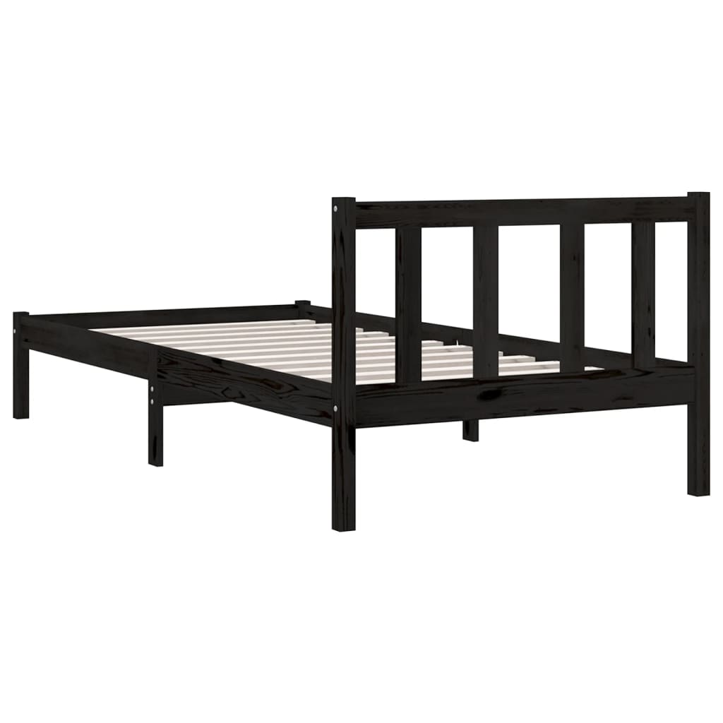810076 Bed Frame Without Mattress Solid Wood