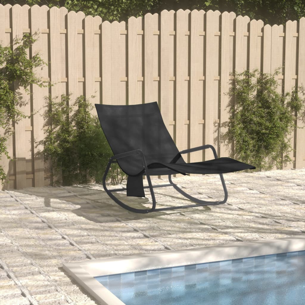 Sun Lounger Steel And Textilene