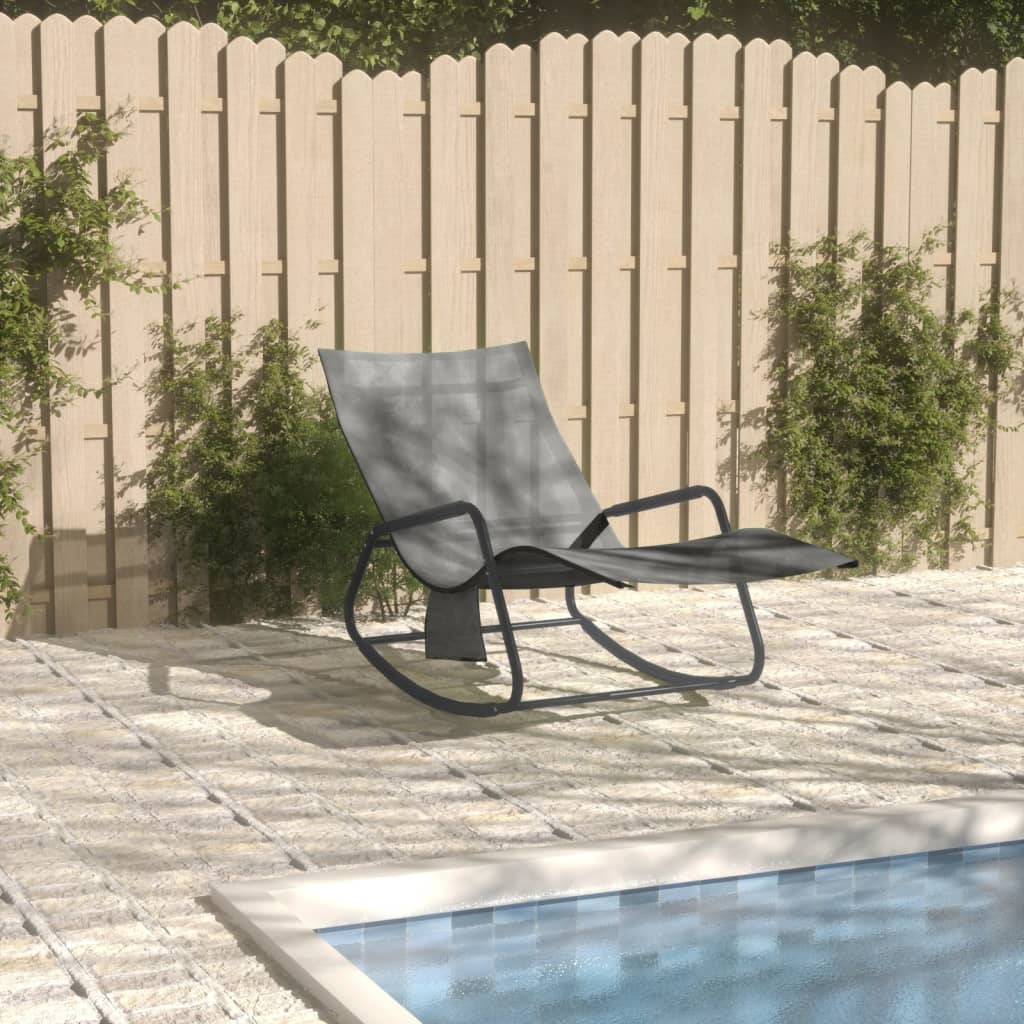 Sun Lounger Steel And Textilene