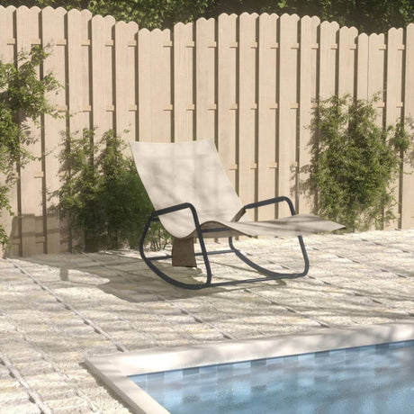Sun Lounger Steel And Textilene
