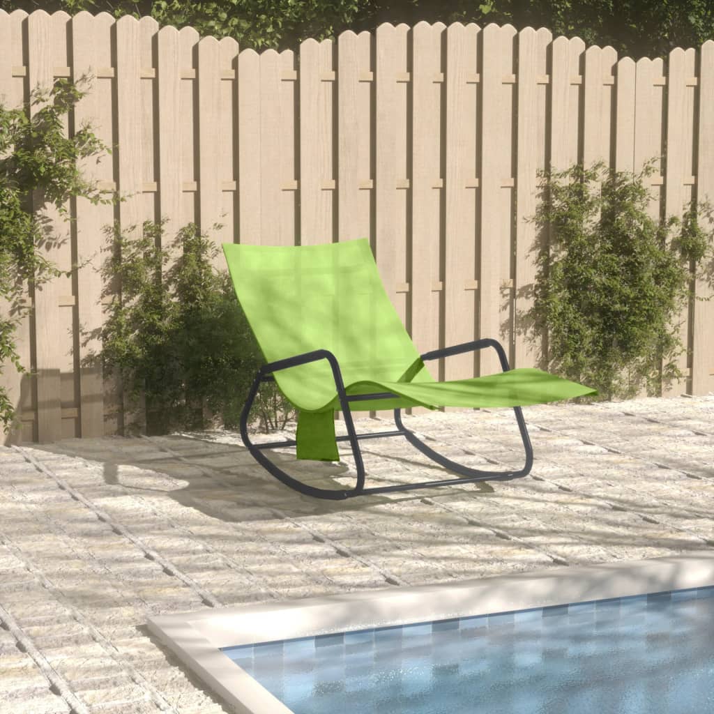 Sun Lounger Steel And Textilene