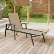 Sun Lounger Steel And Textilene Fabric
