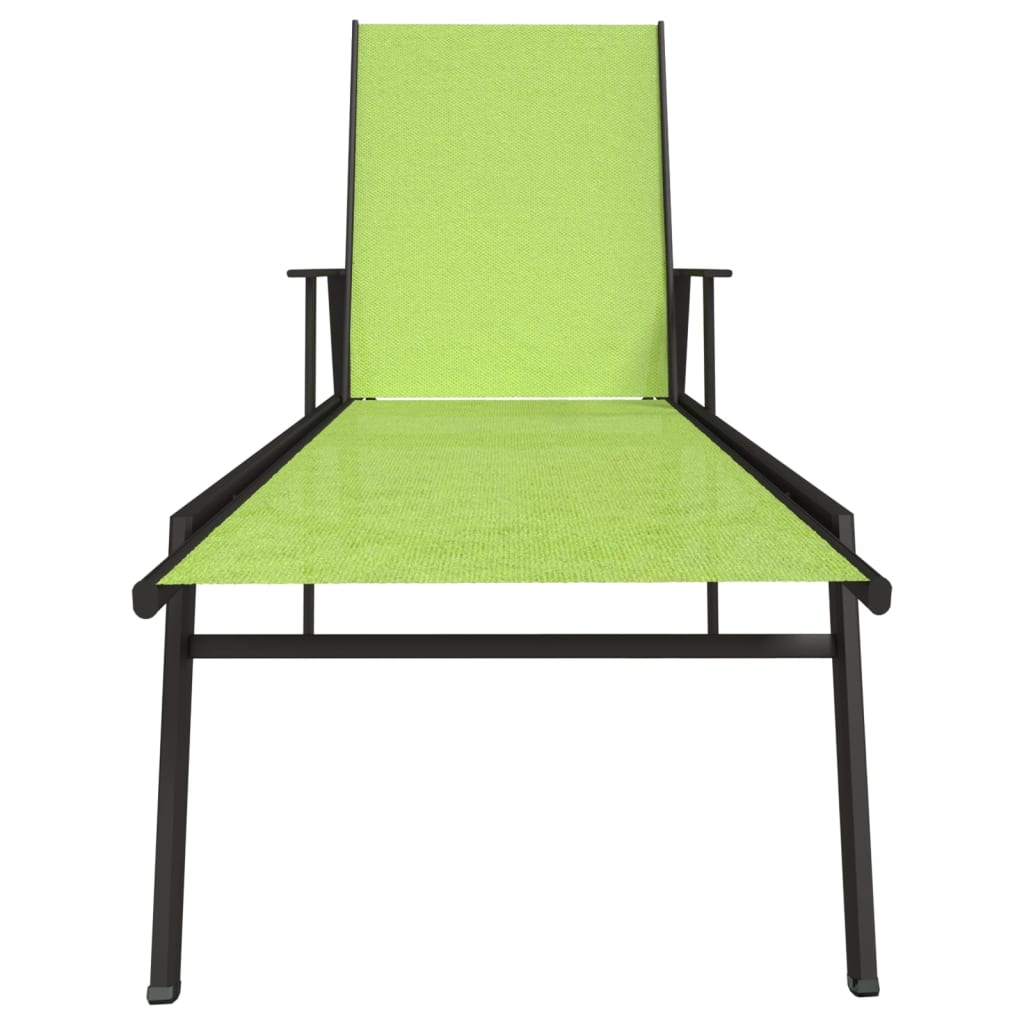 Sun Lounger Steel And Textilene Fabric