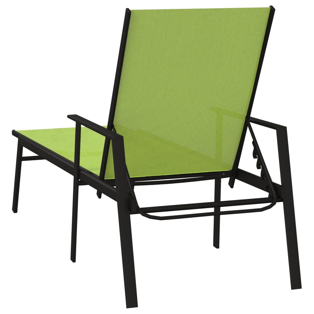 Sun Lounger Steel And Textilene Fabric