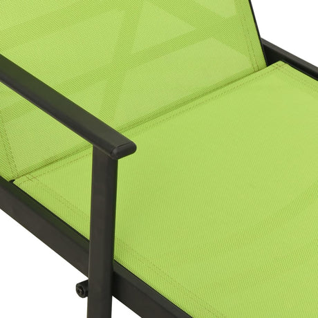Sun Lounger Steel And Textilene Fabric