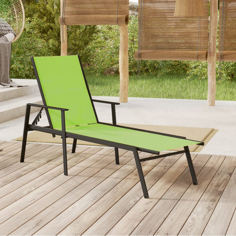 Sun Lounger Steel And Textilene Fabric