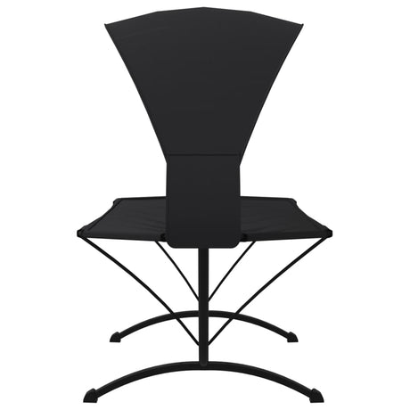 Outdoor Lounge Bed With Canopy Steel And Oxford Fabric