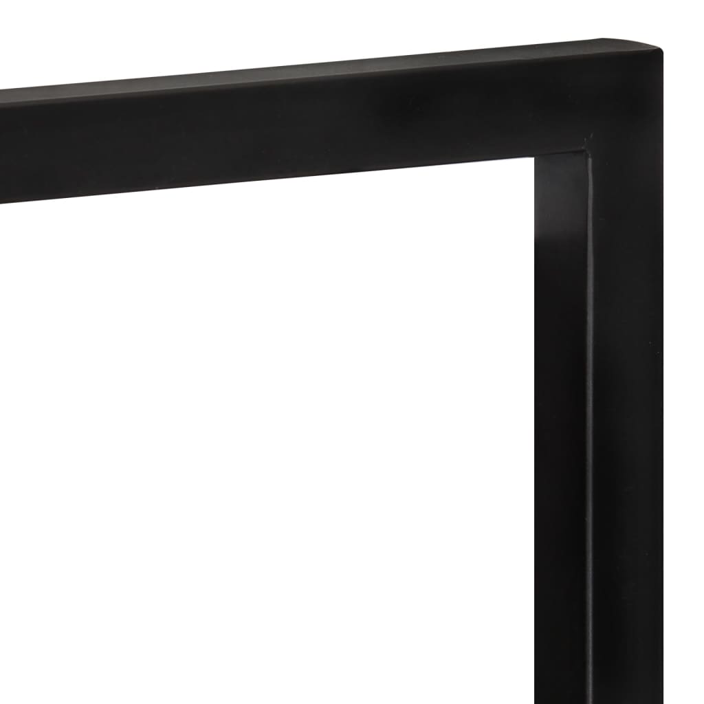 Wall Shelves 2 Pcs Solid Wood Acacia And Steel