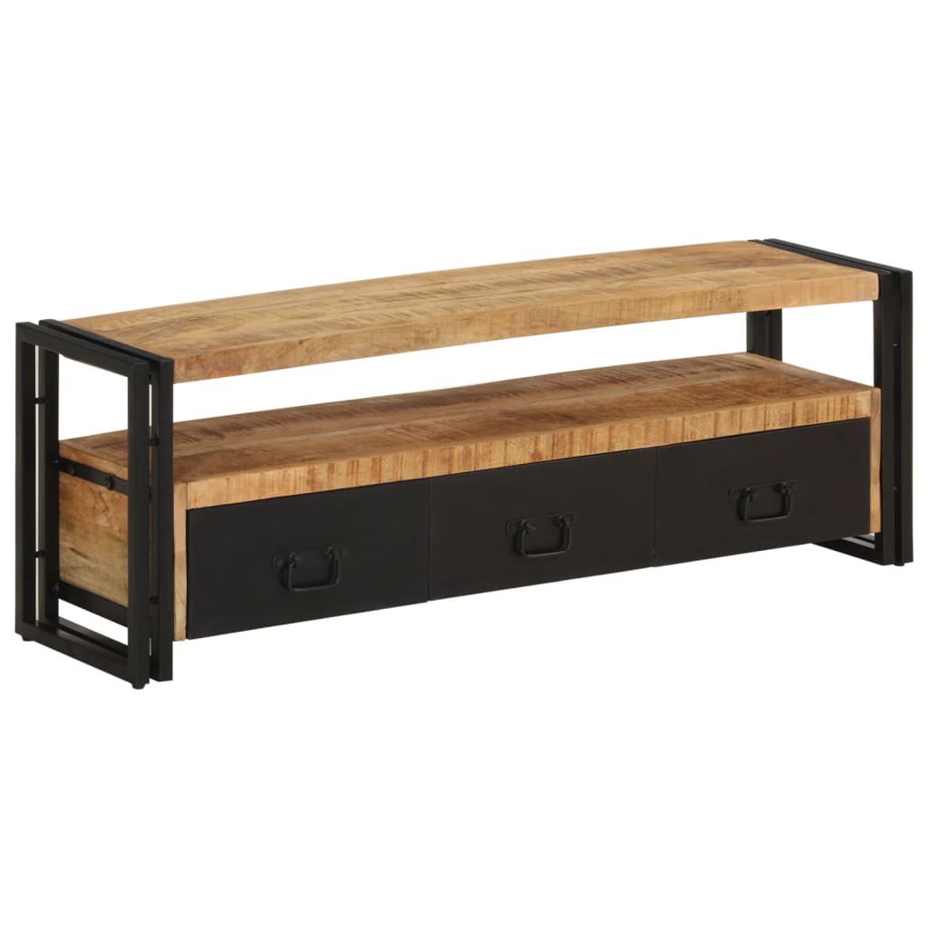 Tv Cabinet 120X30X40 Cm Solid Wood Mango