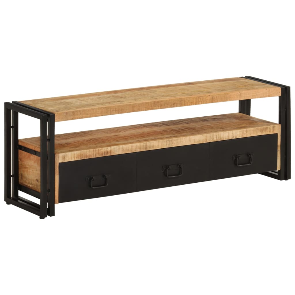 Tv Cabinet 120X30X40 Cm Solid Wood Mango