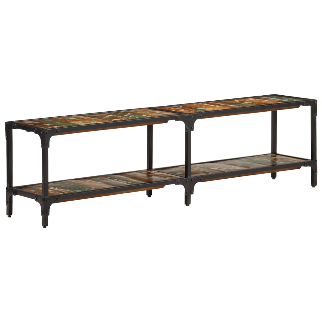 Tv Cabinet 150X30X Solid Wood Reclaimed