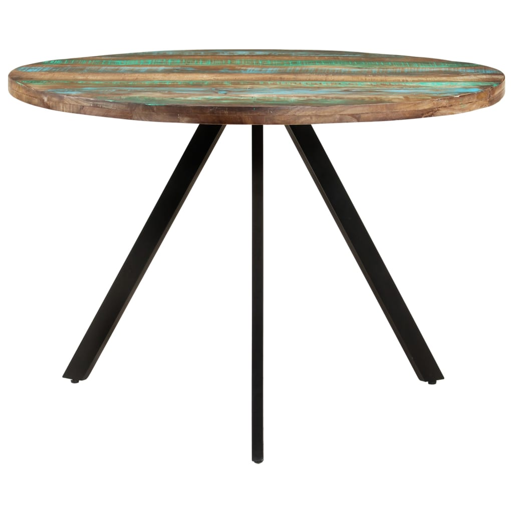 Dining Table 110X75 Cm Solid Wood Reclaimed