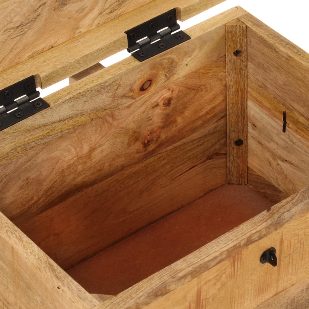 Storage Box 39X28X31 Cm Solid Wood Mango