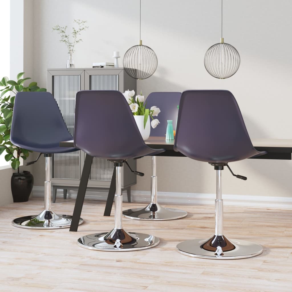 Swivel Dining Chairs 4 Pcs Pp