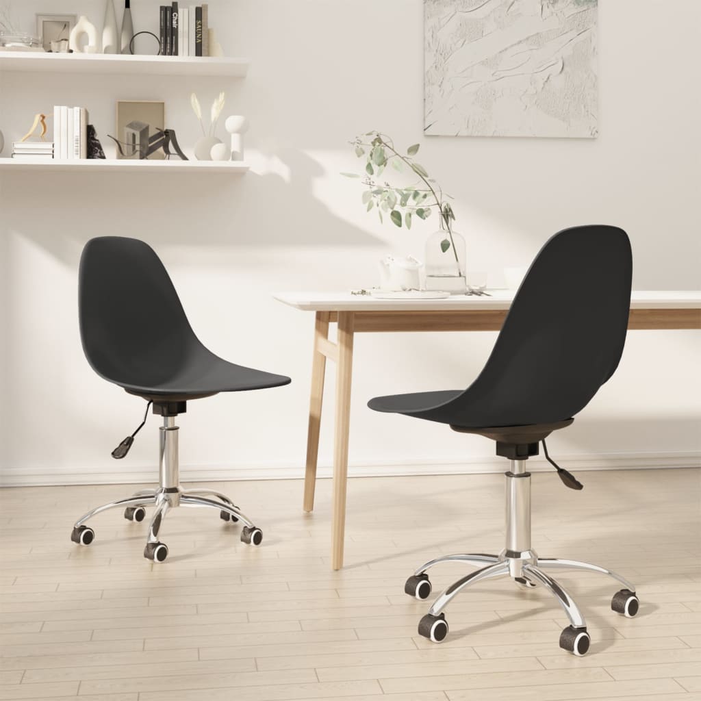 Swivel Dining Chairs 2 Pcs Pp