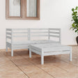 3 Piece Garden Lounge Set Solid Pinewood