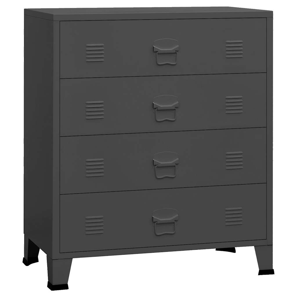 Industrial Drawer Cabinet 78X40X93 Cm Metal
