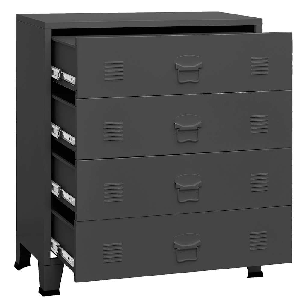 Industrial Drawer Cabinet 78X40X93 Cm Metal