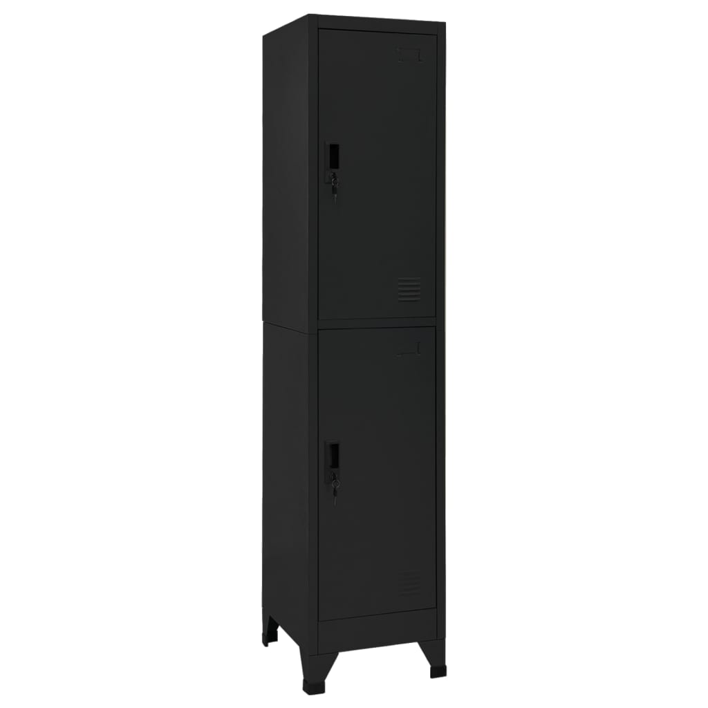 Locker Cabinet With 2 Compartments 38X45X180 Cm